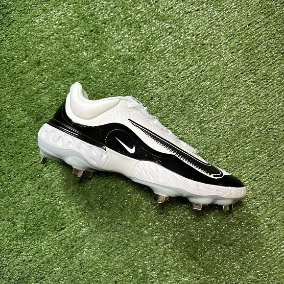 Nike Alpha Huarache Elite 4 Low White Baseball Cleats FD2745-101 Men’s Size 10 - Picture 1 of 7